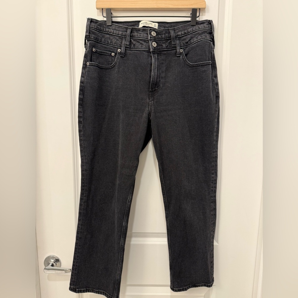 Abercrombie & Fitch Women's Ankle Straight Ultra High Rise Curve Love
